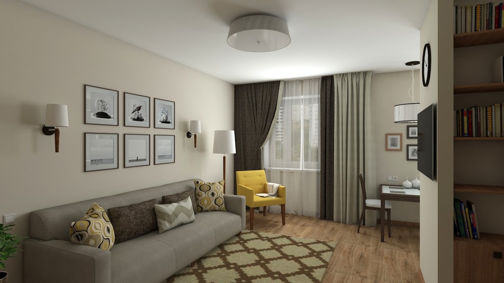 Обложка проекта: Однокомнатная хрущевка 30 кв.м. Гаровка