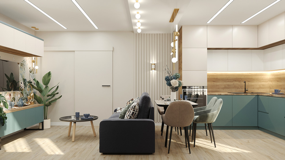 Кухня совмещенная с гостиной