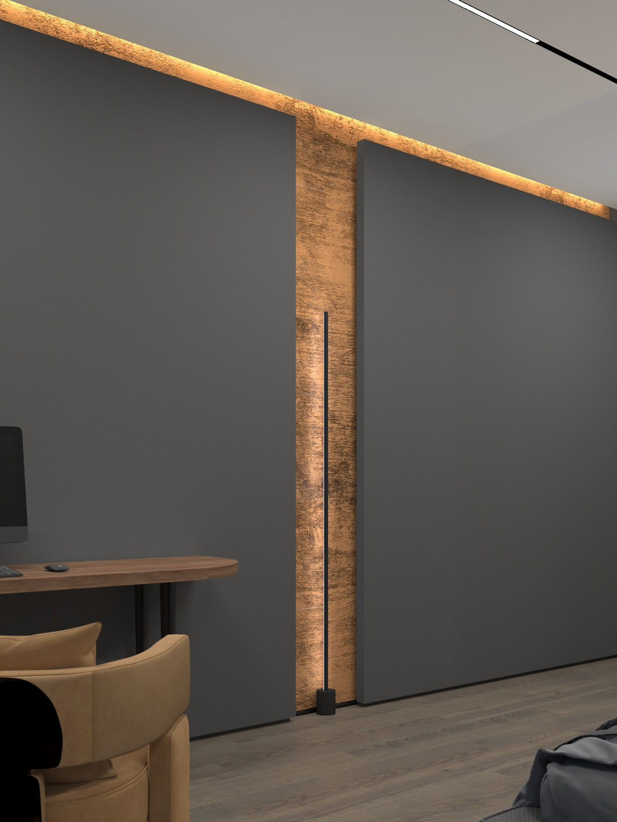 Квартира для современной семейной пары. Спальня