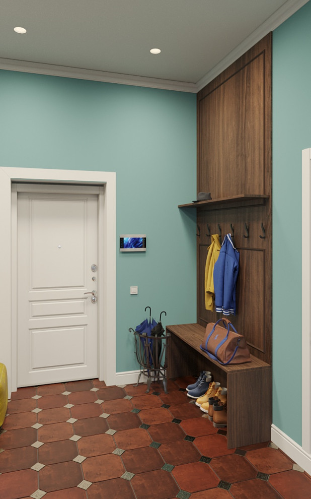 Прихожая в загородном доме г.Реж