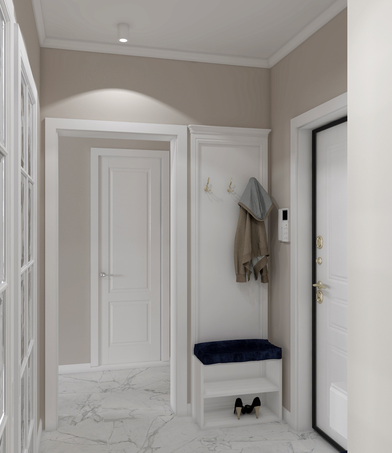 Дизайн квартиры "Золотая линия"