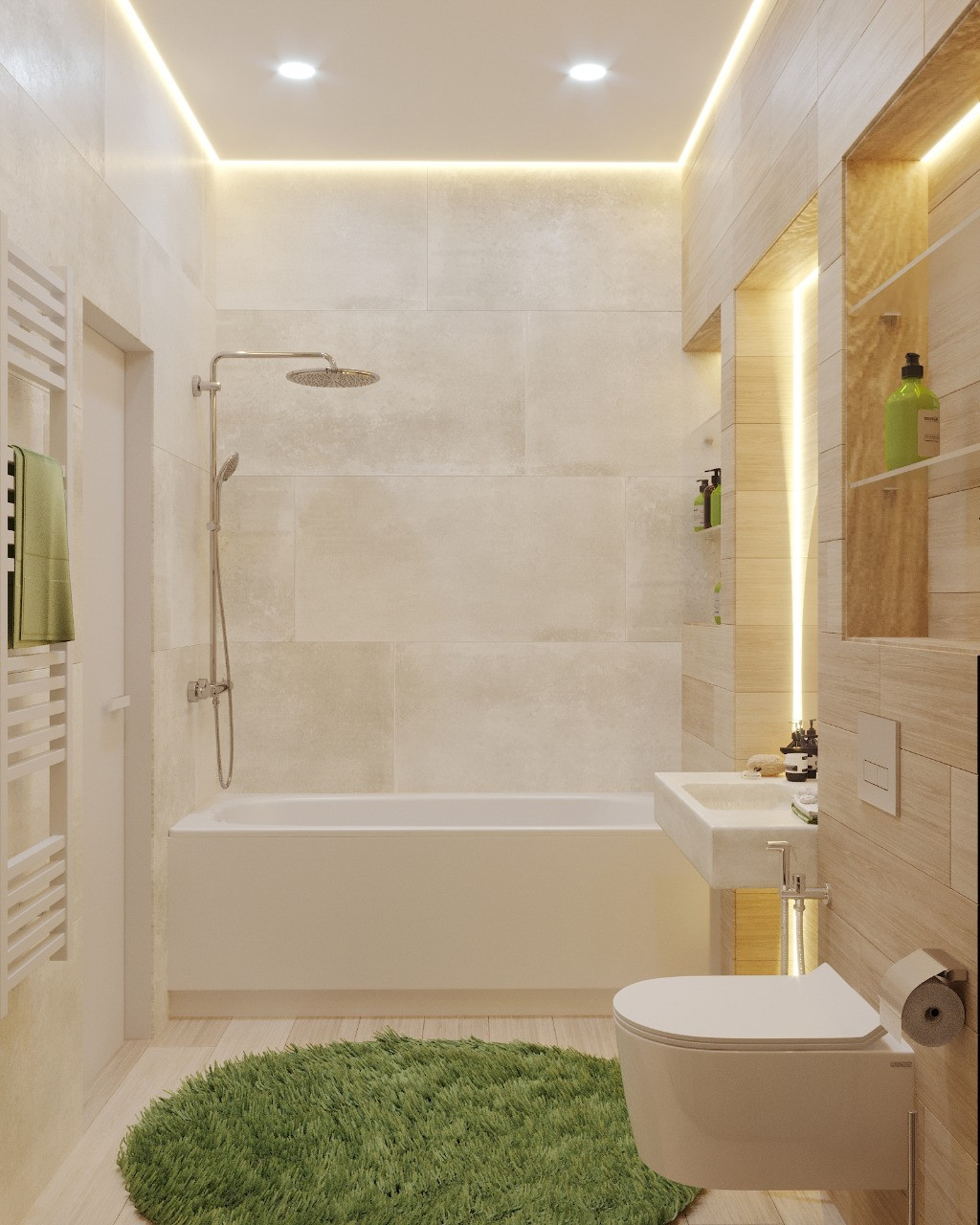 Квартира 90 м.кв. Фьюжн скандинавского и эко стилей