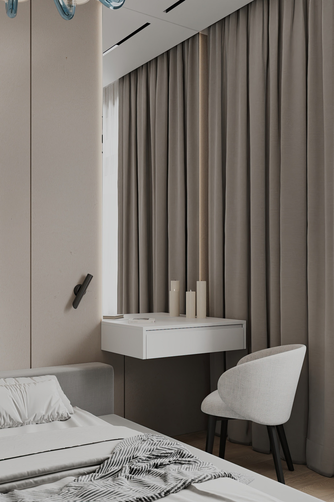 Дизайн и ремонт квартиры в ЖК Шуваловский Prima - Чёрно-белая магия