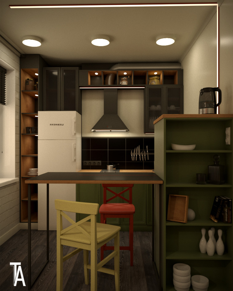 Обложка проекта: ИНТЕРЬЕР ОДНОКОМНАТНОЙ КВАРТИРЫ