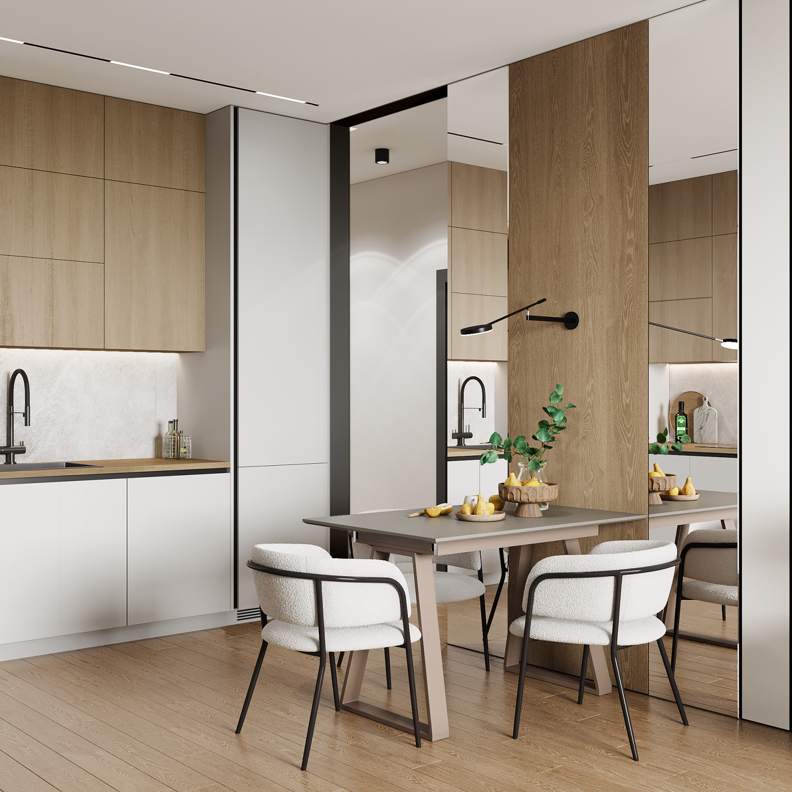 Дизайн квартиры в современном стиле с нотками сканди