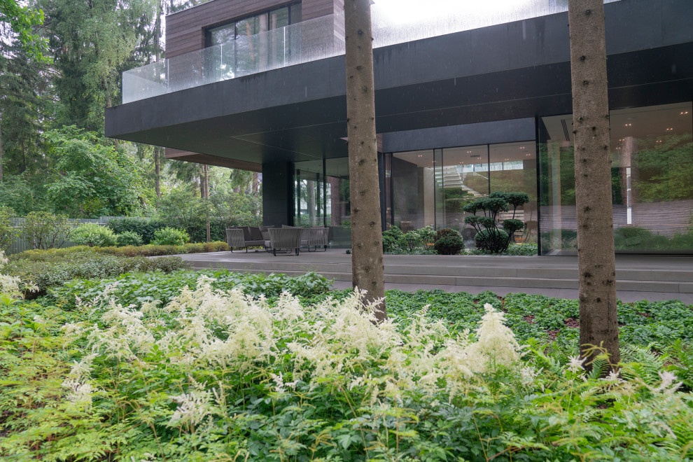 В гармонии с лесом. Модернистский сад. КП Новоуспенский 2020 г