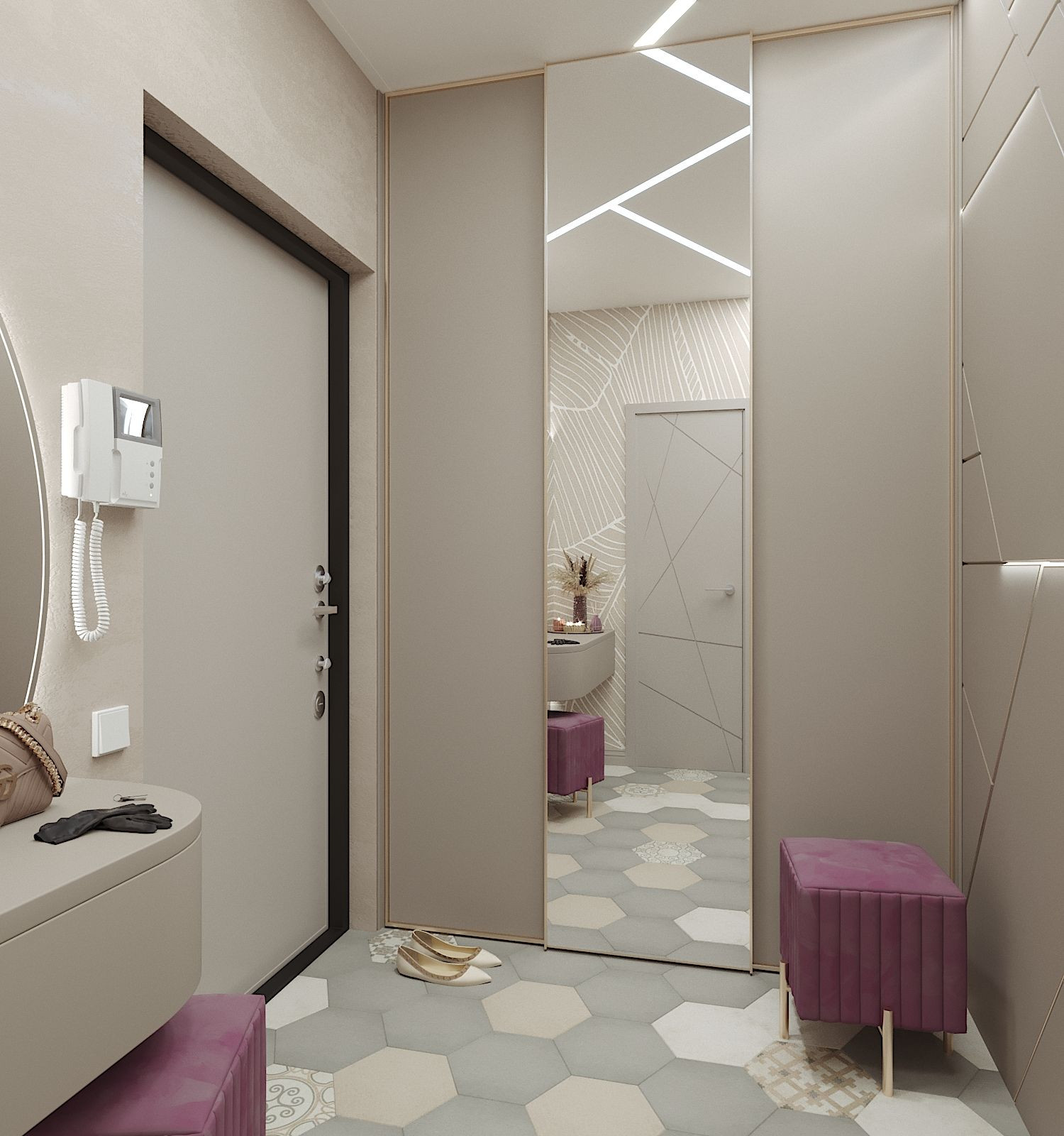 Обложка проекта: прихожая в  квартире город Тюмень