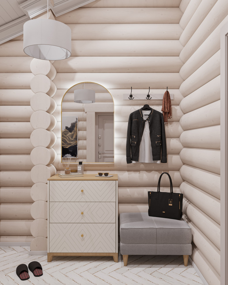 Авторский дом из бревна 135 м² для семьи с двумя детьми в КП Золотые Сосны