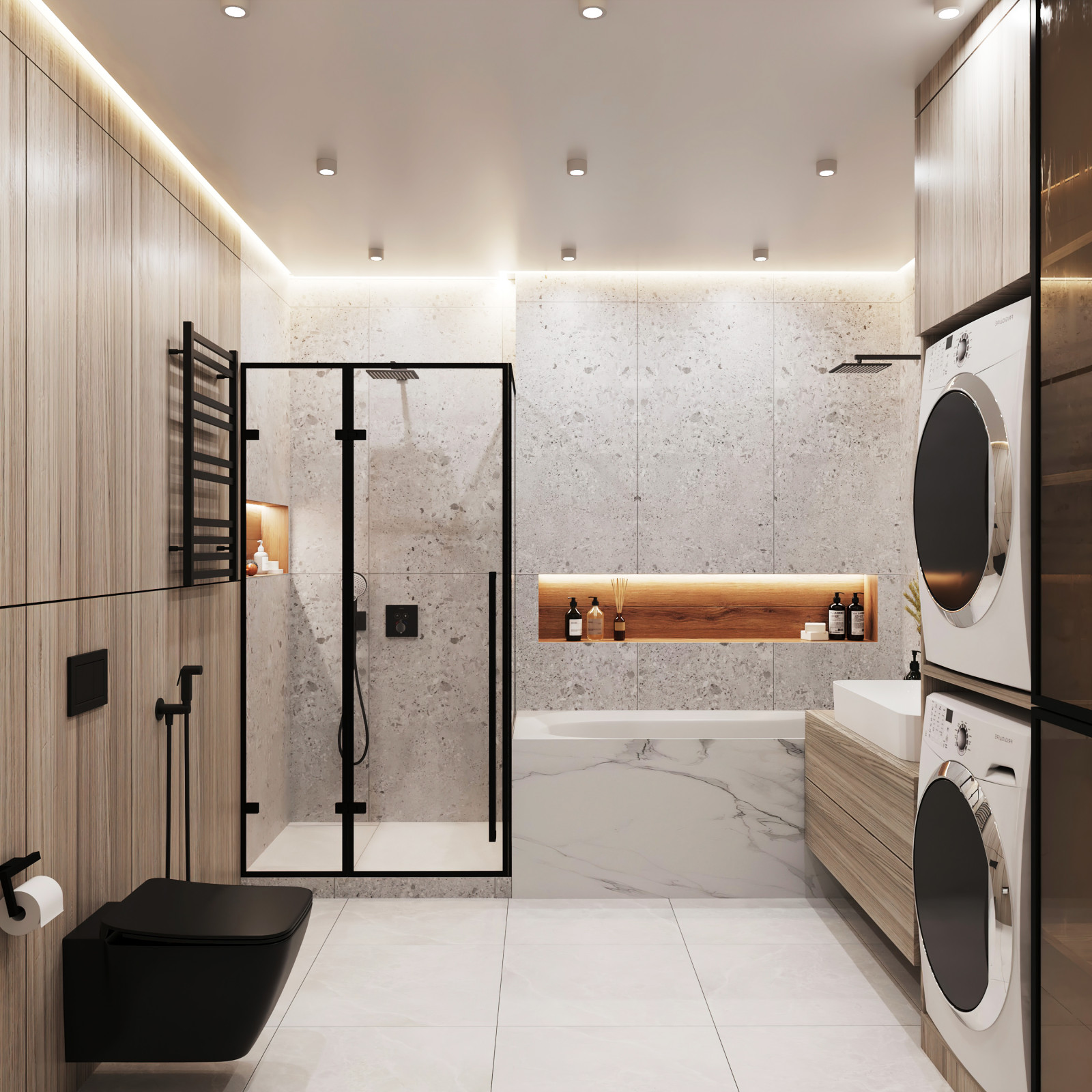 Современная классика в проекте в ЖК Береговой