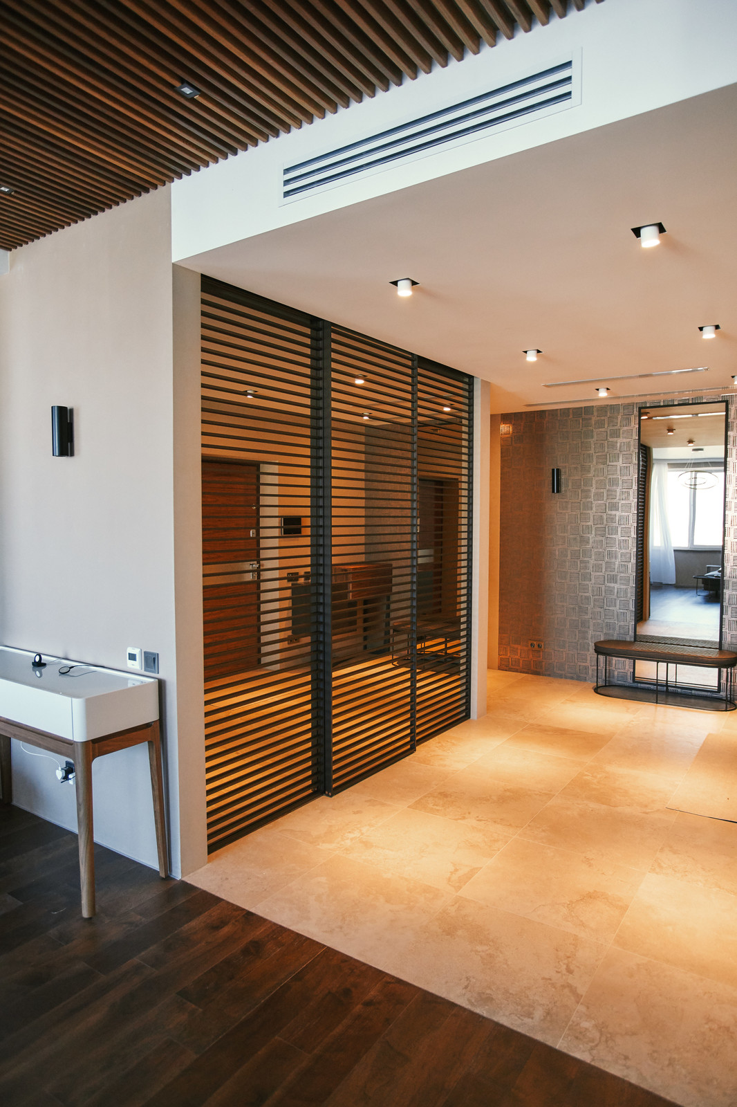 Подвесные двери raumplus с накладными разделителями S1200 Air