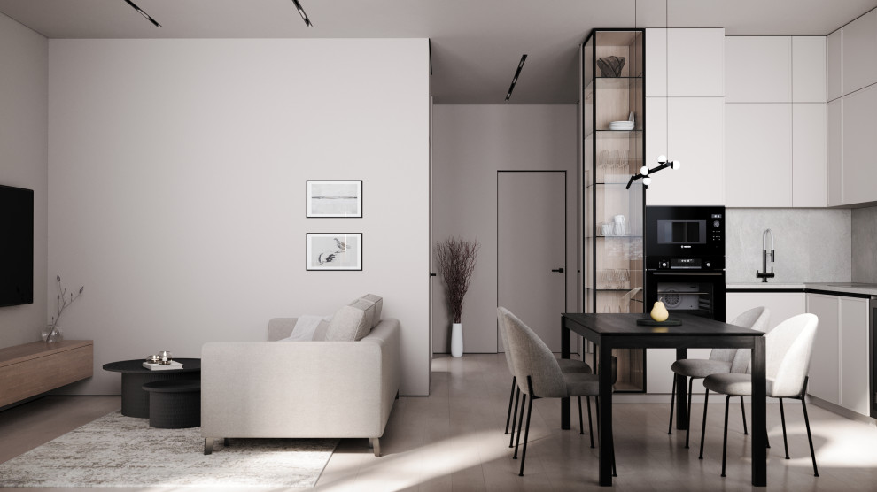 ЖК ID-Kudrovo, лаконичный интерьер в концепции минимализм