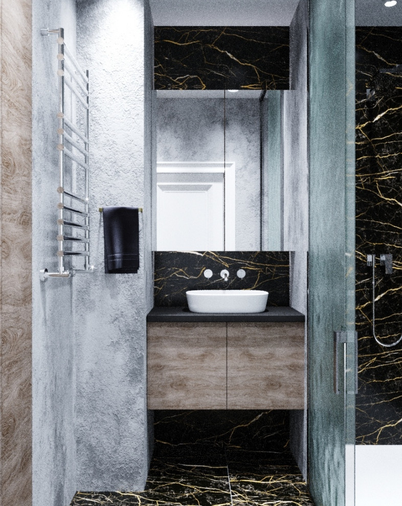 Дизайн-проект трехкомнатной квартиры. 80.38 кв.м