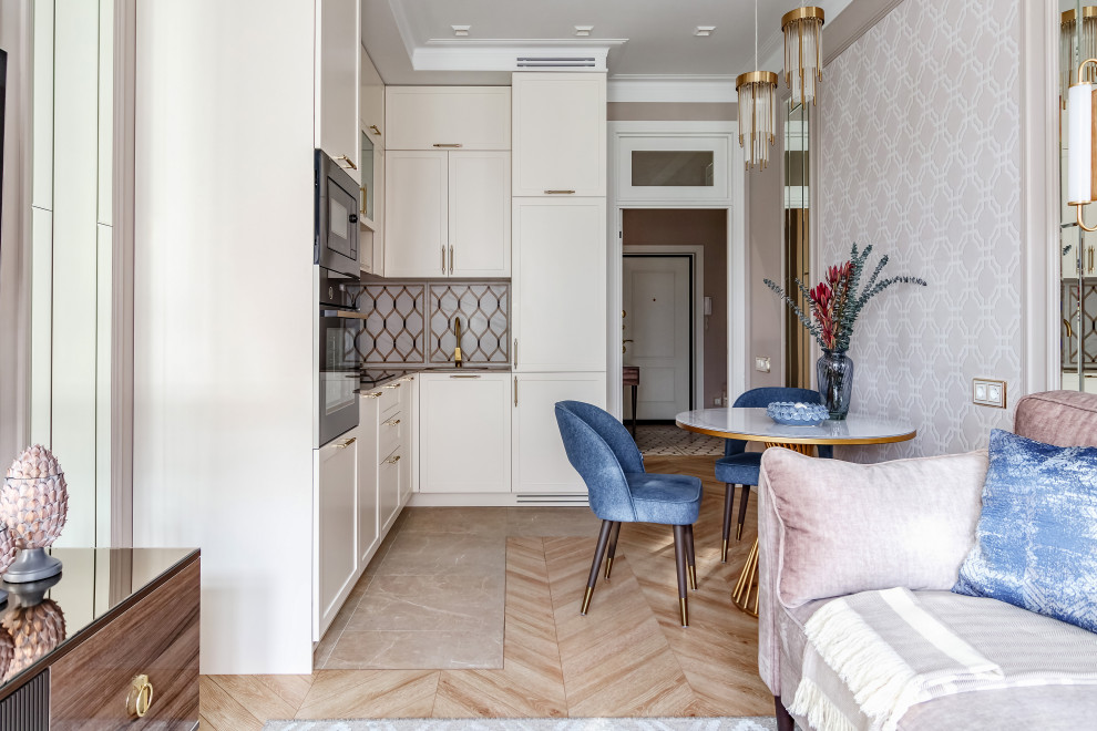 Квартира с элементами американской классики 59 кв. м