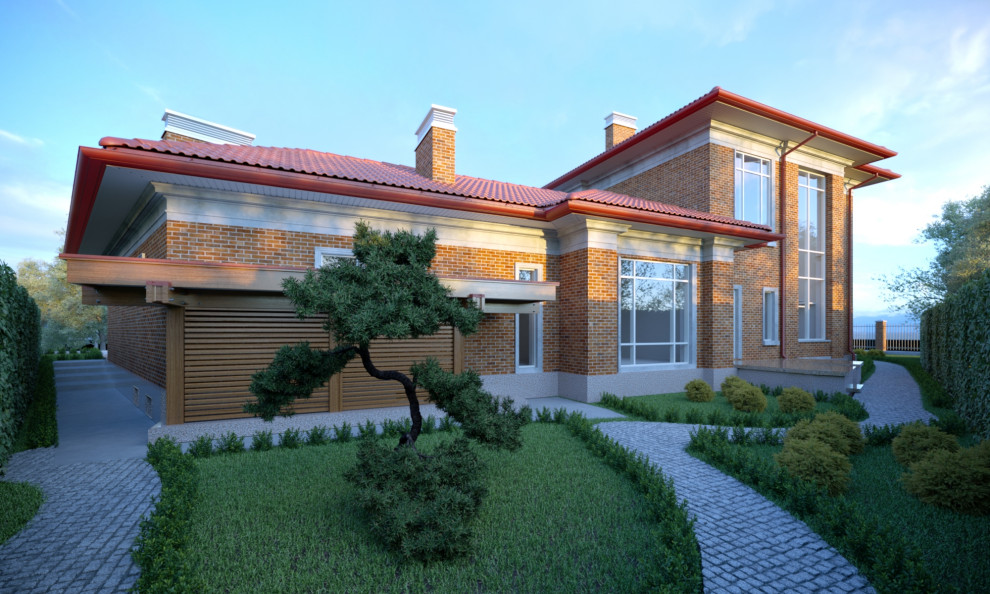 Обложка проекта: Дом в Краснодаре с бассейном "инфинити"