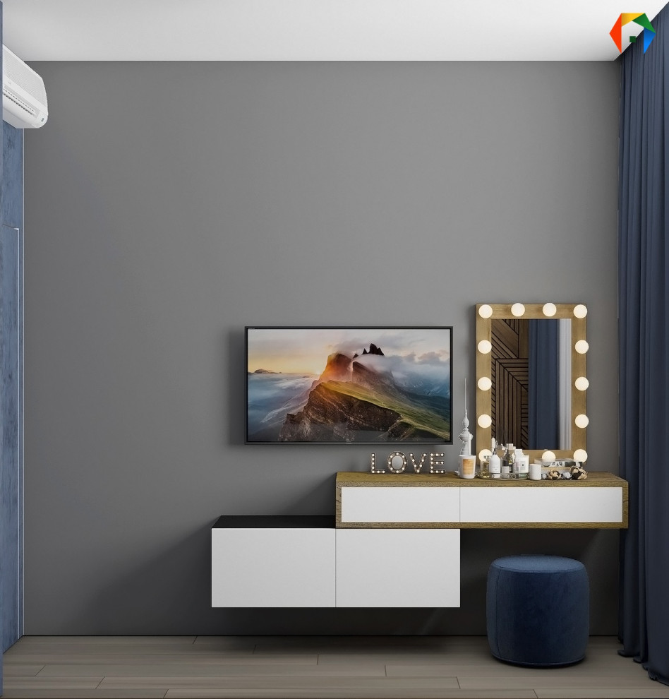 Волоколамское шоссе. Дизайн квартиры с объединенными кухней и гостиной