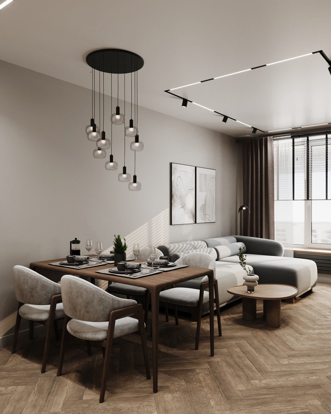 Дизайн-проект квартиры 51м² в ЖК Речной Порт