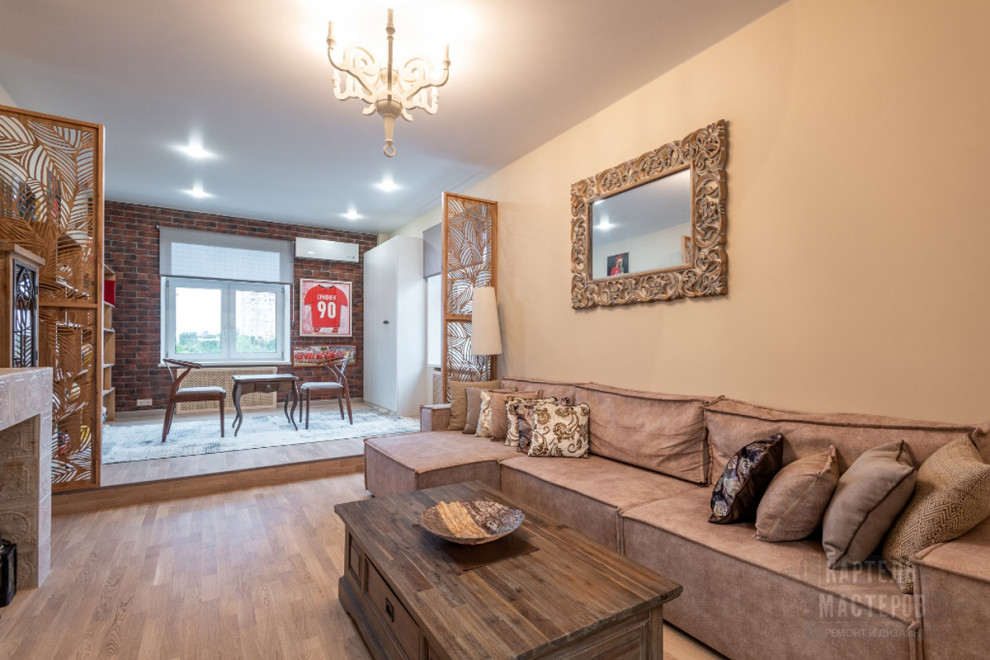 Капитальный ремонт двухкомнатной квартиры в стиле фьюжн