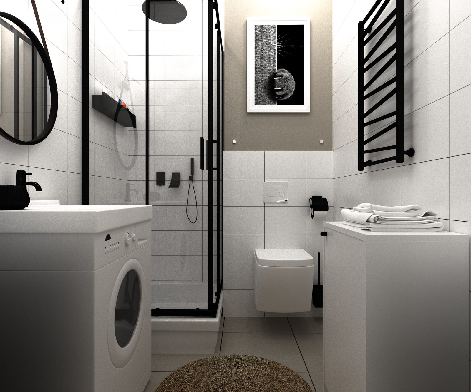 дизайн квартиры 19 кв.м  г.Москва ЖК "Полярная 25"