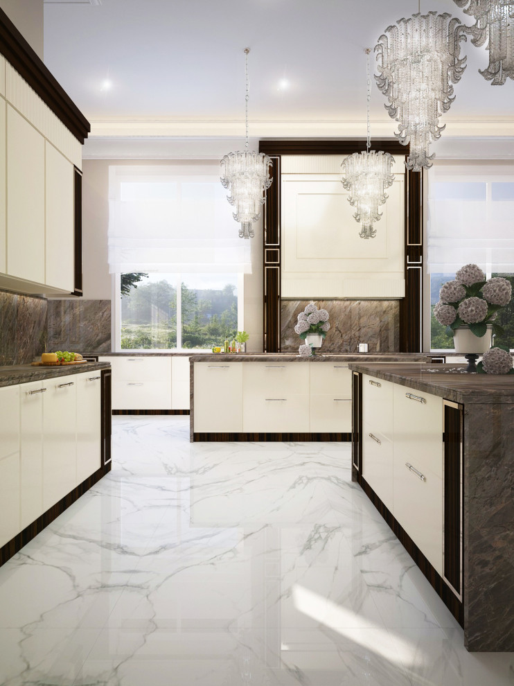 Кухня в загородном поселке "Парк Вилль". Рублевка.