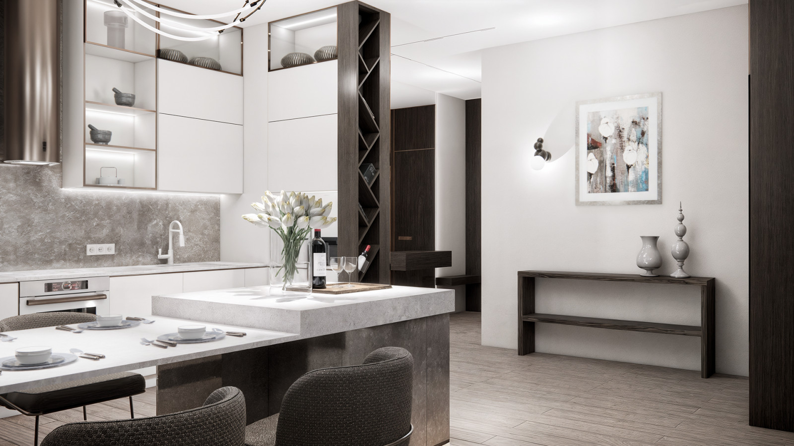 Варианты концепции дизайн-проекта квартиры