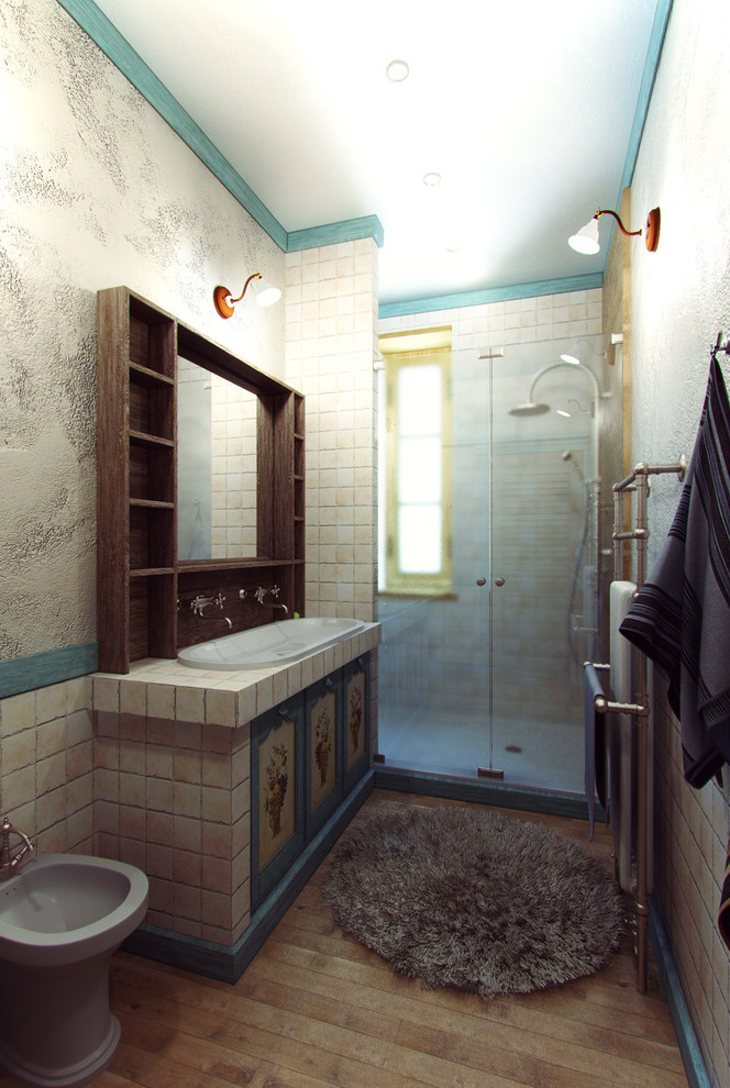 Обложка проекта: Душевая в средиземноморском стиле