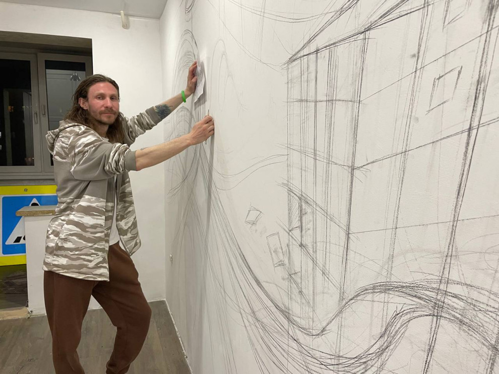 Обложка проекта: Графика - роспись стены