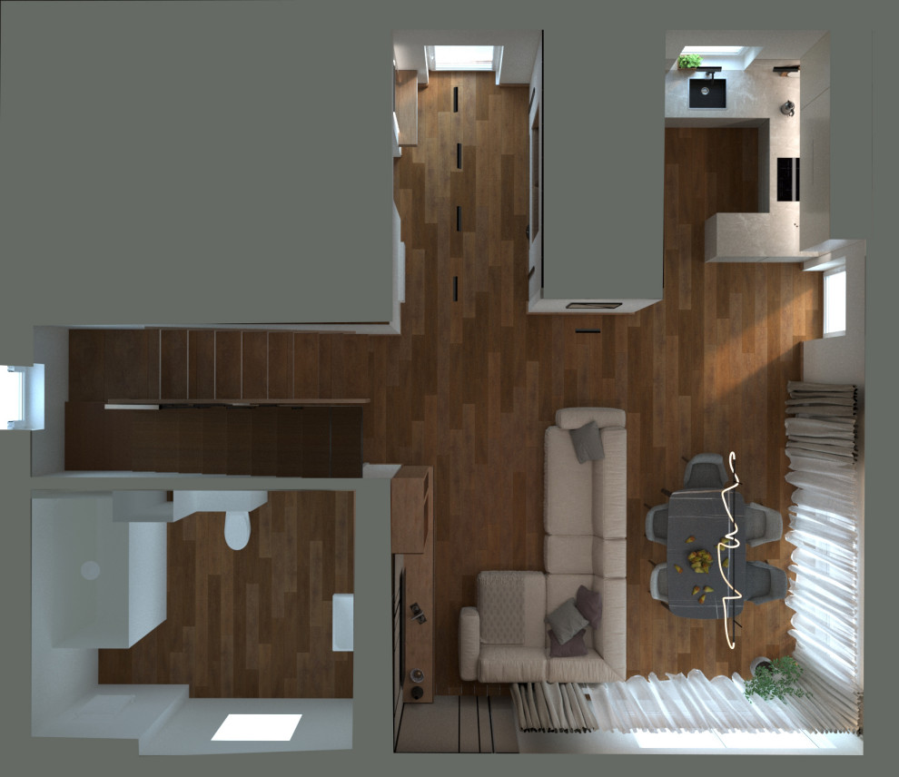 Ультра-современная гостиная в частном доме