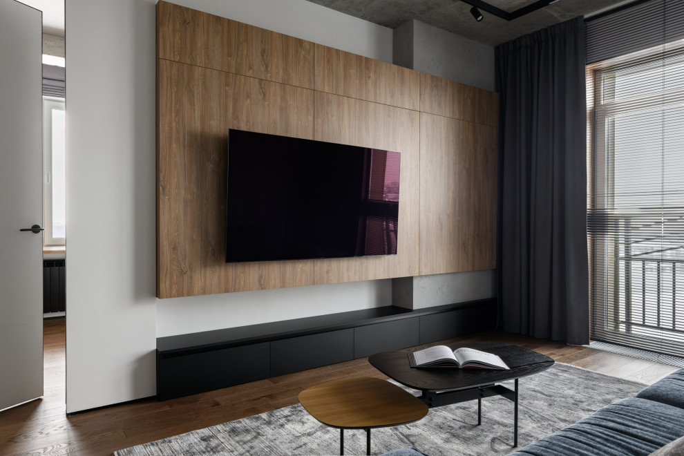 Брутальная трехкомнатная квартира 90 кв.м. с видом на реку