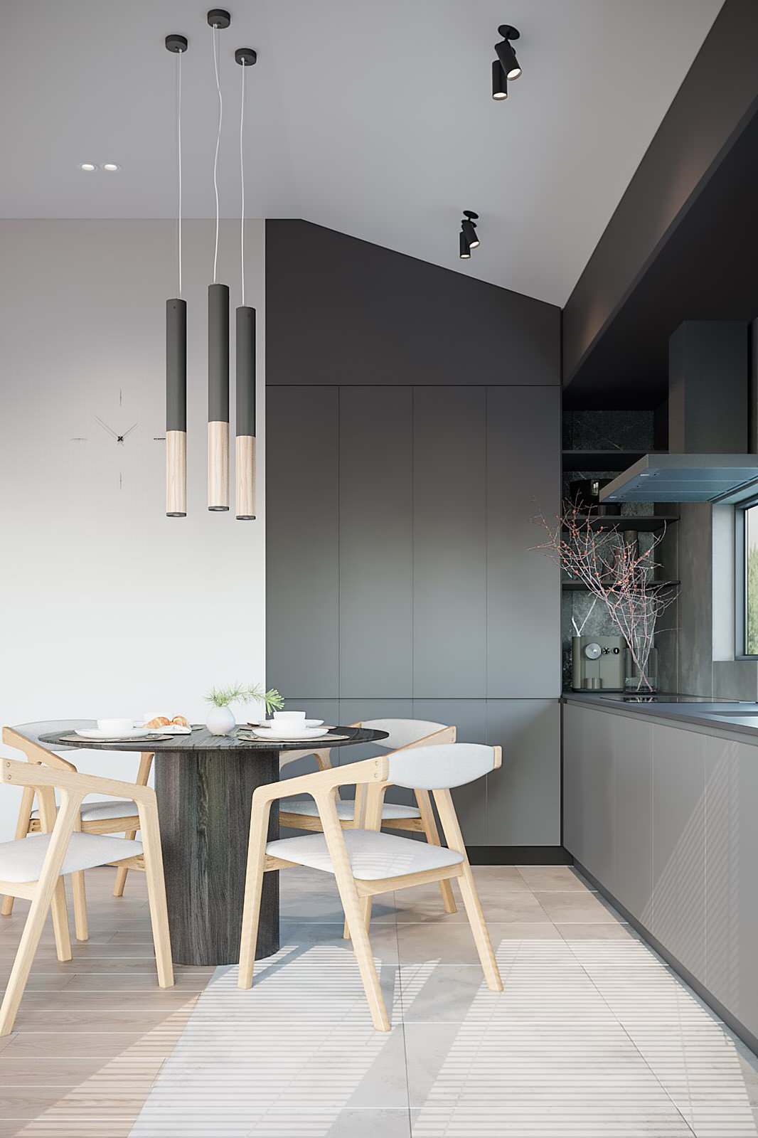 Дизайн интерьера дома 71 м² минимализм Ольховка Кантри Клаб