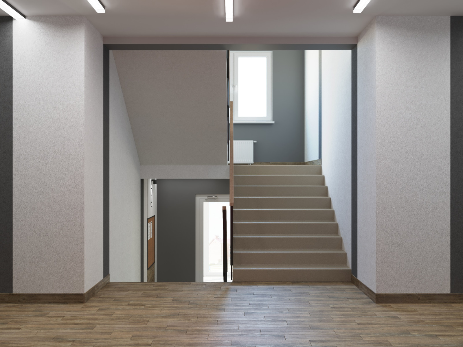 Интерьер МОПов в ЖК Уют Сити