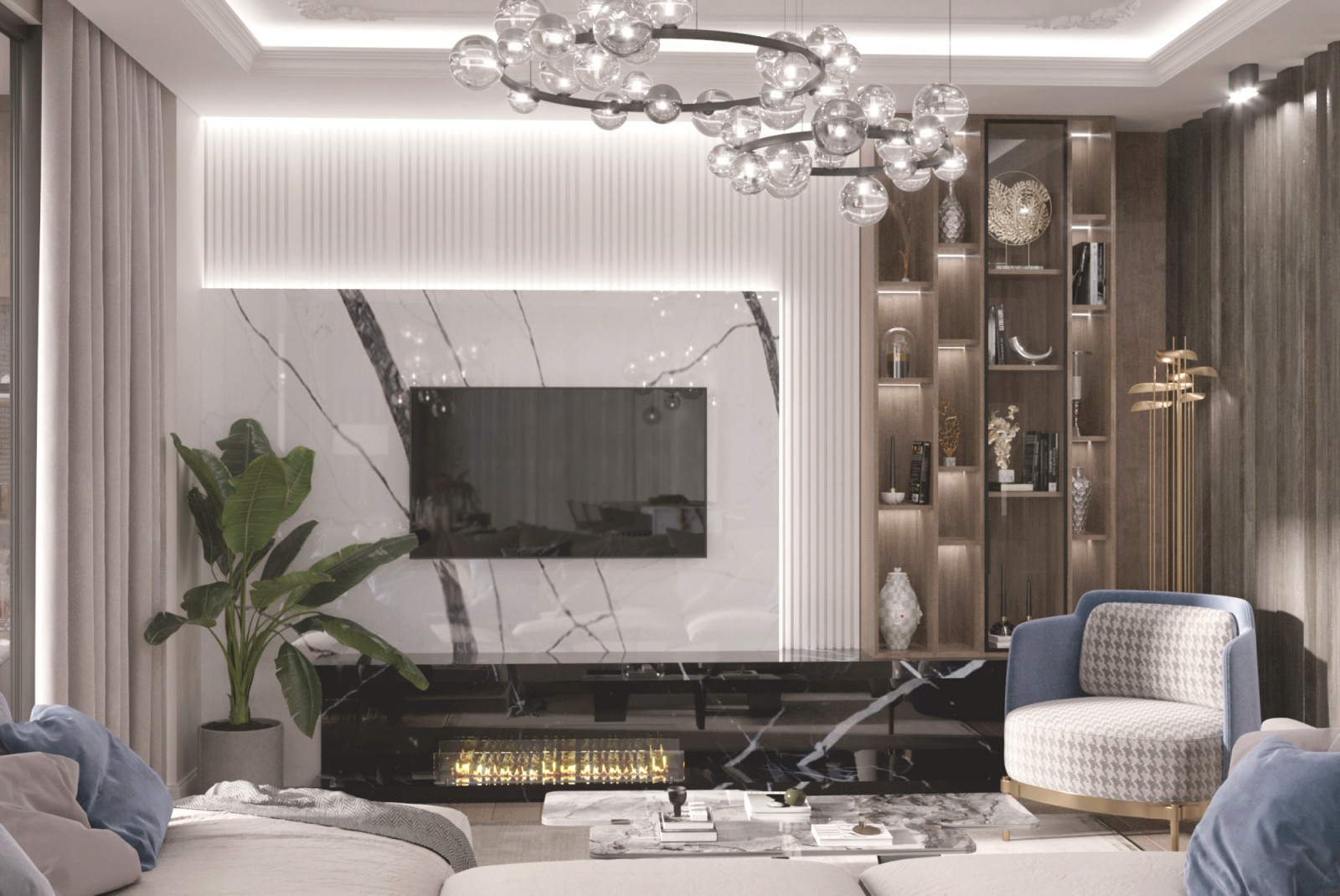 Интерьер для семьи с двумя детьми