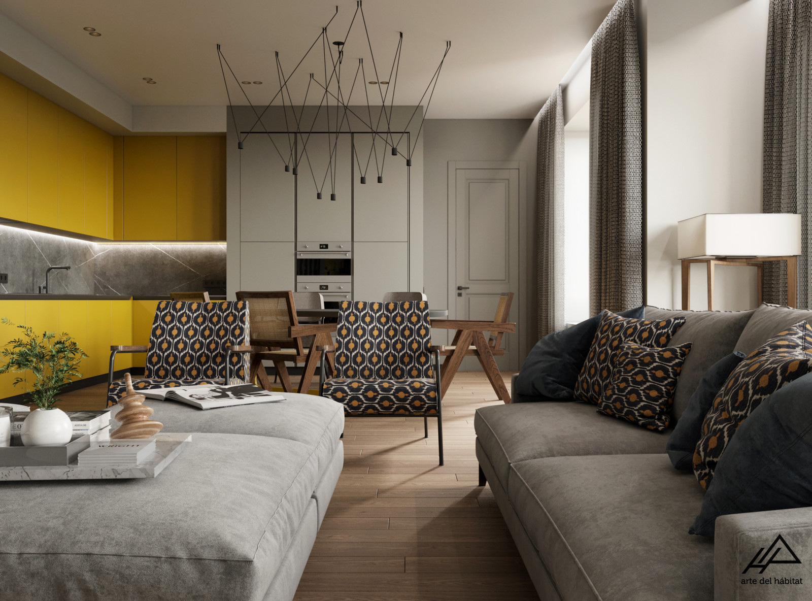 Dark modern interior in MSK