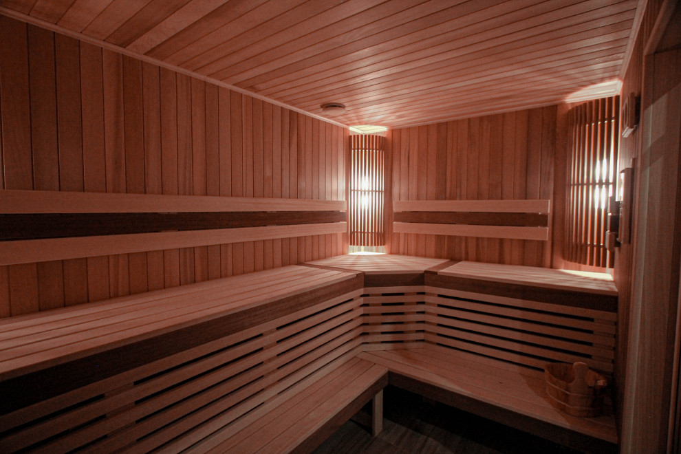 Сауна из канадского кедра и абаши