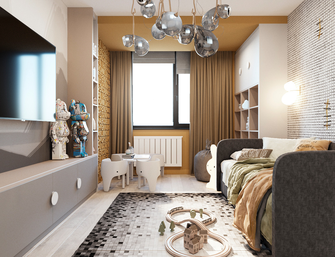 Проект интерьера в современном стиле для современной семьи