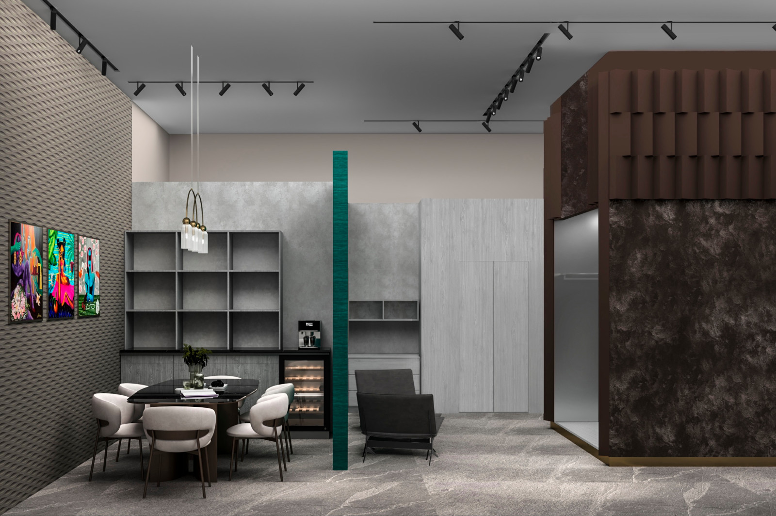 Обложка проекта: Проект бутика продаж Холодильников для шуб 60 кв м