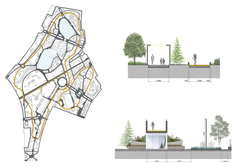 генеральный план с обозначением велотрассы