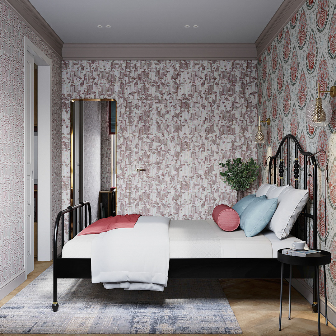 Двухкомнатная квартира для девушки с нотками Востока