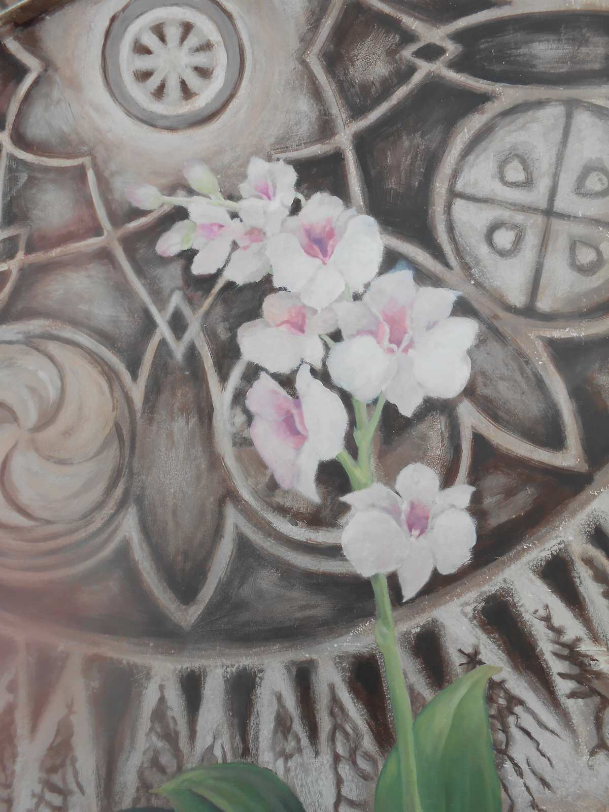 Роспись своей стены вместе с художником "Орхидея"