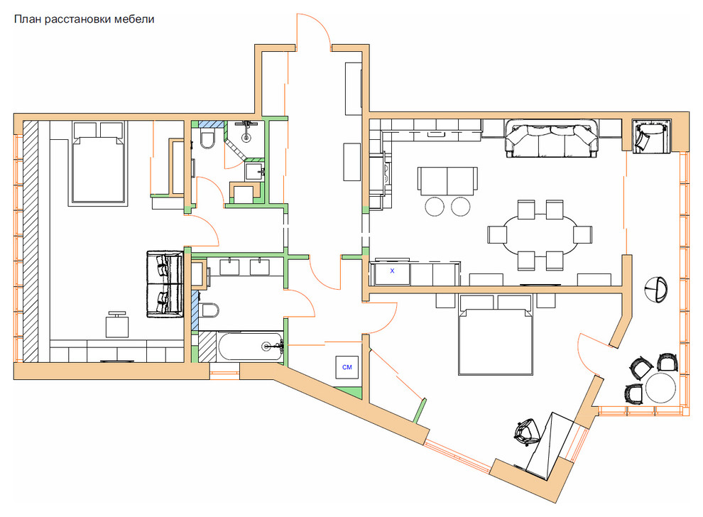 Эскизный проект для МФК  НОВОСИТИ