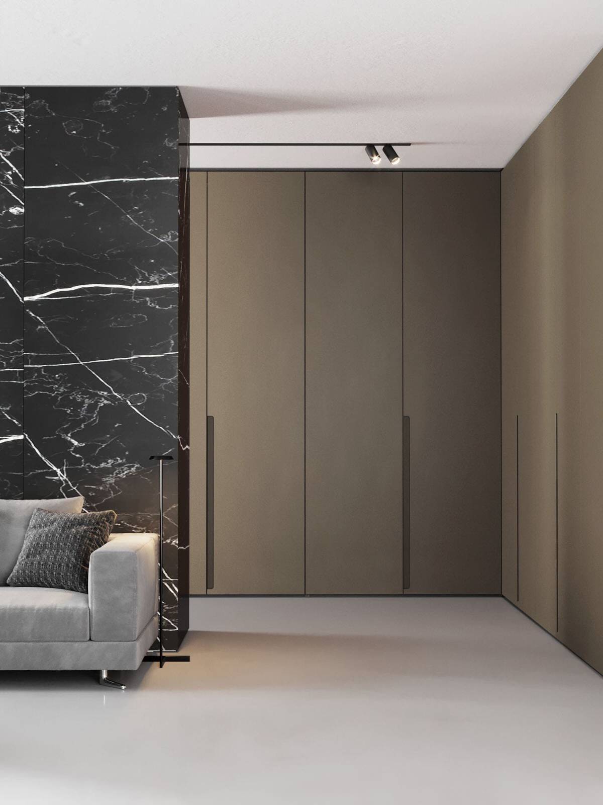 Шкаф с фасадами из эмали MONOFORM