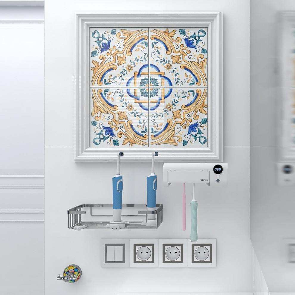 Ванная комната с нотками средиземноморского побережья