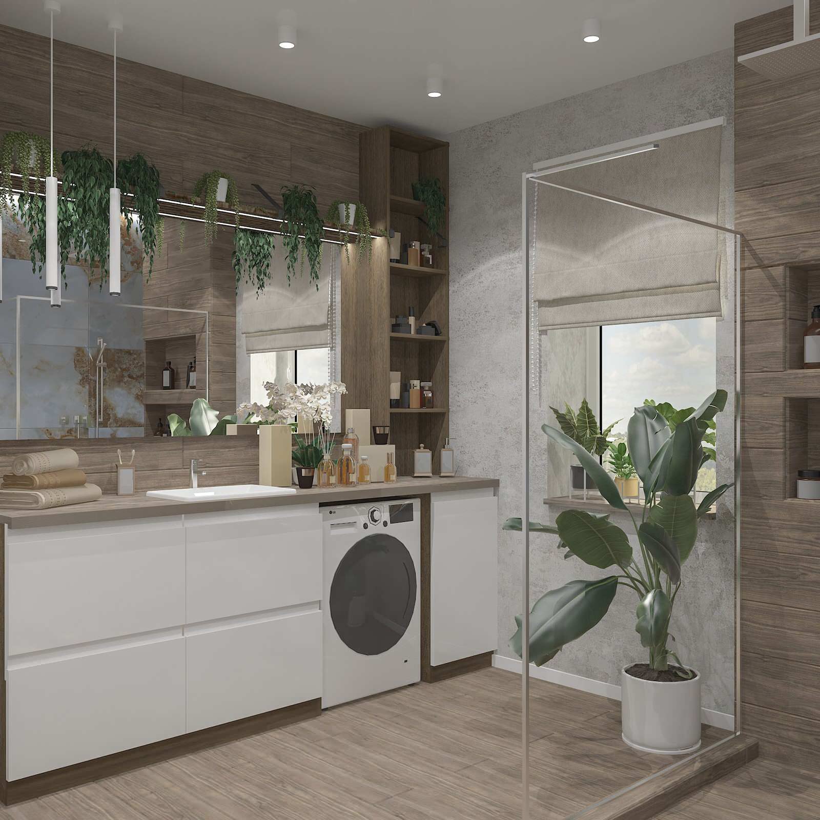 Душевая комната в частном доме