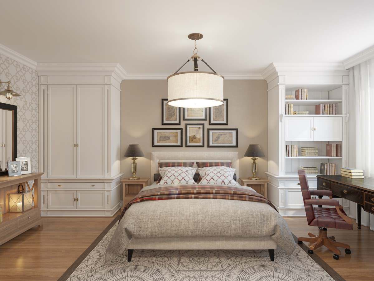 Квартира в легкой классике с романтичными декоративными деталями