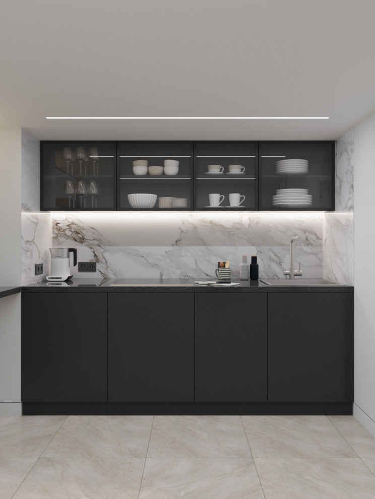 Интерьер квартиры-студии в ЖК Сосновка