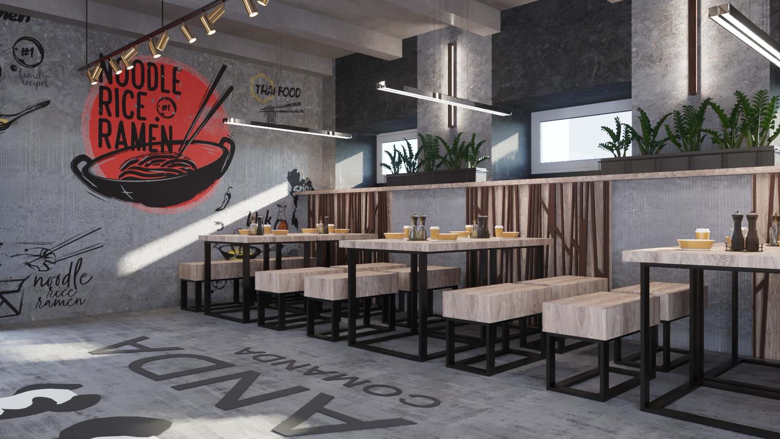 Restaurant_016_визуализация интерьера ресторана в г. Санкт-Петербург