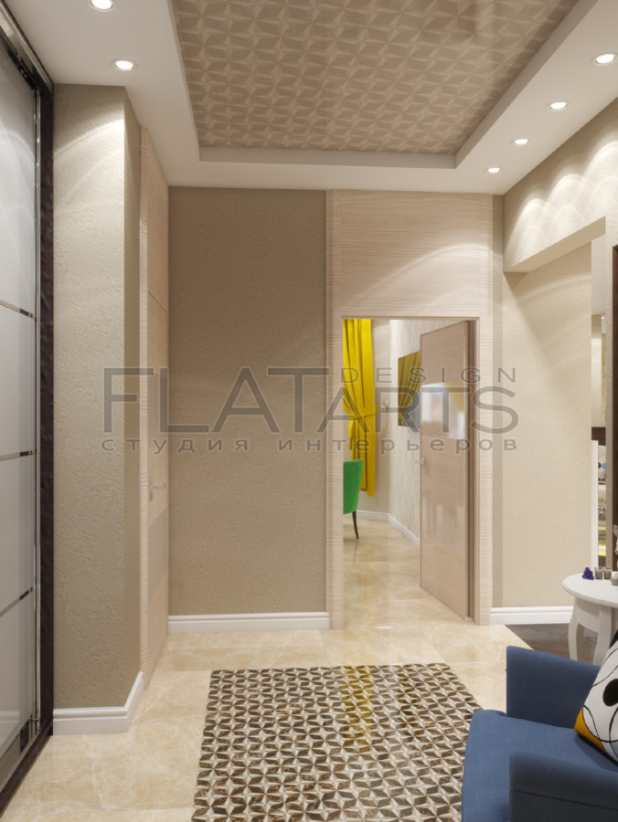 Дизайн 3-ной квартиры в современном, с элементами эко-стиля