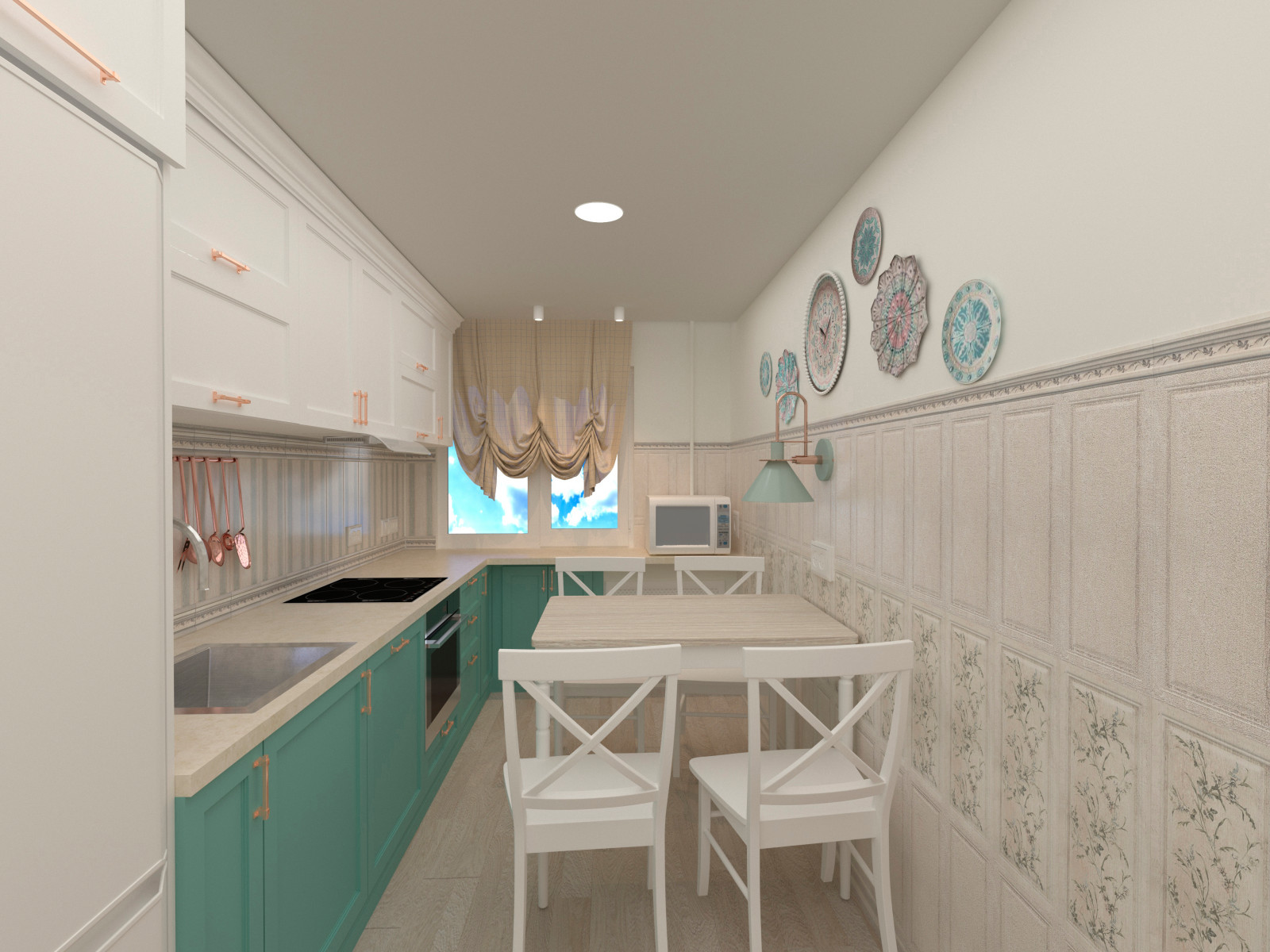 Комната и кухня в квартире