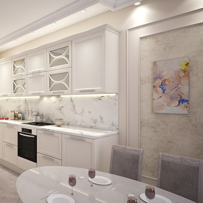 Дизайн-проект квартиры ЖК Царская площадь 100м2 (Классический стиль)