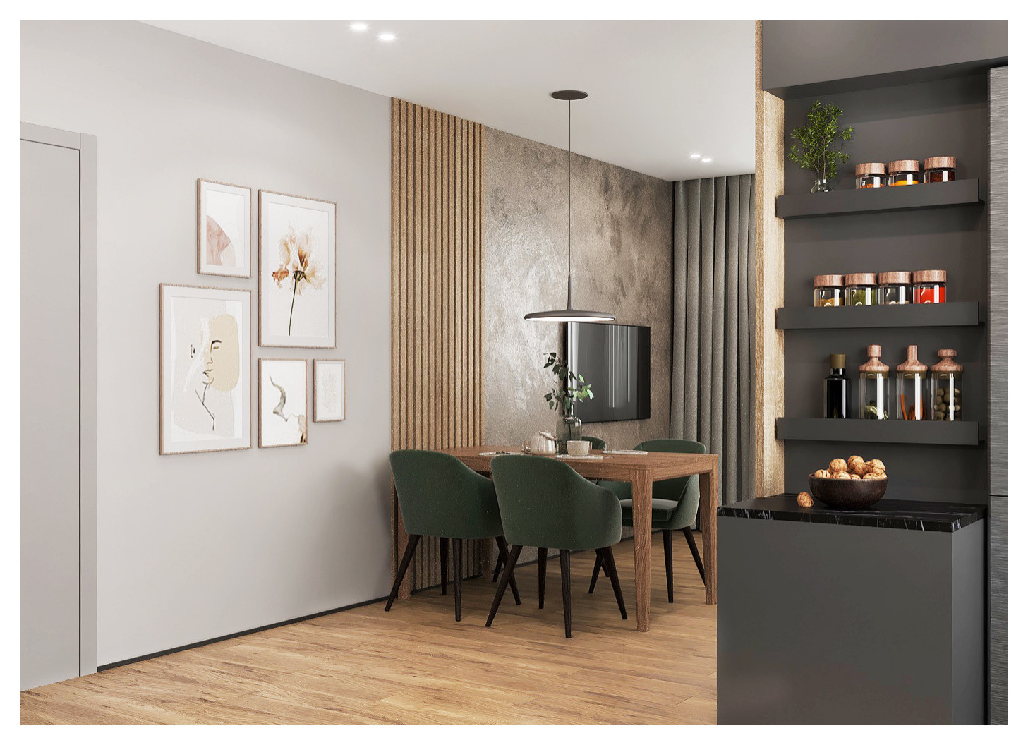 Проект квартиры для молодой пары с ребенком