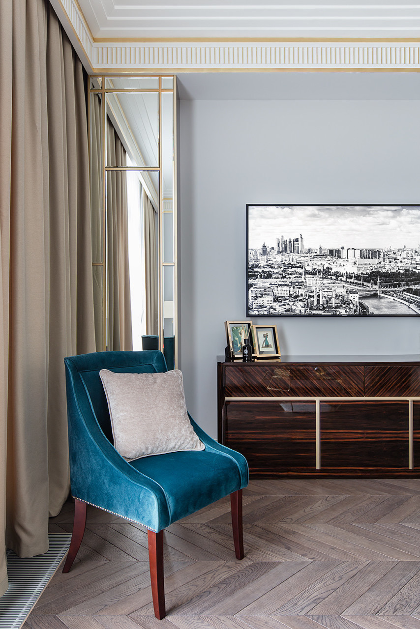 Современная росокшь - квартира в стиле арт-деко в ЖК "BALCHUG RESIDENCE"